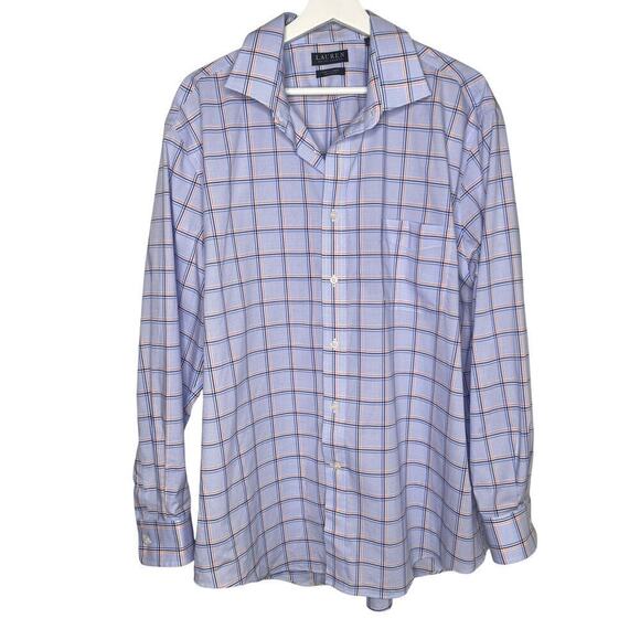 Lauren Ralph Lauren Men's Blue Plaid Button Down Shirt Size 2XL - Picture 1 of 9